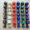 Miniatyrbild 5 av 5: 7ST polyedriska tärningar med påse grön set DnD RPG 4 6 8 10 12 20 D4-D20