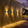 Pikkukuva 4 / 6: Aurinkokäyttöinen seinävalaisin ulkokäyttöön, ylös- ja alaspäin suuntautuvat valot, 12 LED:n aurinkovalot IP65 vedenpitävä seinävalaisin, LED-puutarhavalaisin, puutarhavalot, lämmin valkoinen