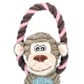Miniatyrbild 4 av 5: Monkey Plyschleksak för Hundar - Interaktiv Träning Leksak för Tugga Bita Tandrengöring och Skydd (stil 1)