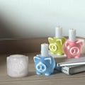 Miniatyrbillede 6 af 6: Silikoneform lysestager, silikone støbeform lysestager, silikoneform gris DIY silikoneforme lysestager til jul, lysestage