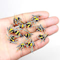 Miniatyrbilde 3 av 4: Bumble Bee Lure Fiske lokke Kunstig Insekter Agn Med10stk-15mm