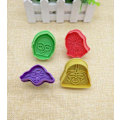 Miniatyrbillede 2 af 5: 4 stk Star Wars Cookie Cutter Plast Fondant Cutter Multi-farve Kiks Cutter 3d Cookie Cutter Sæt Star Wars Bageform