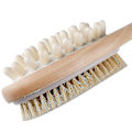 Pikkukuva 2 / 3: Puinen Body Brush -kylpyharja selän kuorintakoneeseen - Luonnonharjakset Kaksoishierontakylpyharja - Erinomainen