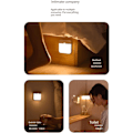 Miniatyrbild 5 av 6: LED-nattlampa, rörelsesensor, tvåfärgsjustering, inomhuskorridor, sovsal nattduksbord bärbar kreativ lampa