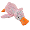 Miniatyrbild 1 av 5: The Mellow Dog, Mellow Dog Calming Duck, slitstark pipande hundleksak för inomhusvalp（lotusrotfärg）