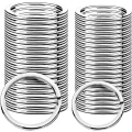 Miniatyrbillede 1 af 5: Nøgleringe, 100 Stk Flad Split Ringe Med Størrelse 25mm, Metal Ringe Til Hjem Nøgler Og Håndværk