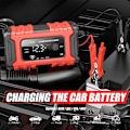Miniatyrbillede 3 af 6: Bilbatterilader 12V, 6 Amp Automatisk Smartlader, Vedligeholdelseslader og -opretholder, Bilbatteri Reparation og Desulfator