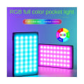 Miniatyrbilde 2 av 5: Rgb Full-color Live Broadcast Beauty Lighting Lamp Square Pocket Light Photography Full-color Led C（Svart）