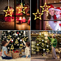 Miniatyrbillede 6 af 6: Stjerne Julelys, 10 LED Vindue Lys