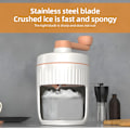 Miniatyrbild 5 av 6: Ismaskin, handvevad slushie-tillverkare, ismaskin, vattenis, issnö, snöis, isbearbetning, is med rostfria blad