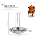 Miniatyrbillede 3 af 6: Kyllingegrillstativ, Kyllingelårholder, Kyllingeholder i rustfrit stål, Non-stick kylling Tyrkiet Stegefad Grill Bage Kogegryder