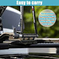 Miniatyrbillede 2 af 5: Cykelgaffelmontering Cykelgaffelmontering Lastbilblok Bil Tagbøjler Holder Quick Release Thru Axle Fittings 4 aftagelige fittings M5x100mm M12x100mm M1