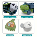 Miniatyrbilde 4 av 5: Dinosaur Engineering Vehicle Toy Set, Strandleker for Gutter og Jenter, Morsomt Lekebil