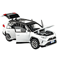 Miniatyrbilde 1 av 5: 1:32 RAV4 SUV 2023 Alloy Die Cast Lekebilmodell Lyd og lys Trekk tilbake Barneleke Samleobjekter Bursdagsgave