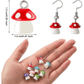 Pikkukuva 5 / 5: Mushroom Riipus Charm Resin Korut Charm Tee itse riipus, 50 kpl