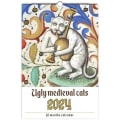 Miniatyrbilde 1 av 5: Weird Medieval Cats Calendar, Funny Weird Medieval Calendar 2024, Walk Weird Medieval Calendar（Som vist）