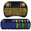 Miniatyrbillede 1 af 6: Mini trådløst tastatur med touchpad-musekombination, 7 farver RGB-baggrundsbelysning, til Android TV Box, Smart TV, Pad, PC, HTPC, Tablet og Windows OS