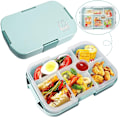 Miniatyrbilde 1 av 6: Barnematboks med rom, 920 ml barnebentoboks matboks, med 6 rom, matboks for voksne, jenter, gutter