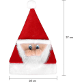 Miniatyrbillede 5 af 5: Nissehue til børn Julehat Mini Baby Forælder-barn Julehat Plys hovedbeklædning Julepynt Varm familiefest（børn）