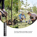 Miniatyrbilde 2 av 5: 3 stk Trebarkbeskytter som enkelt kan utvides Slitebestandig værbestandig landskapsplanter Saplings stammebeskyttere for hage Jikaix（Sort）