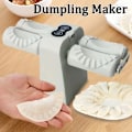 Miniatyrbild 2 av 6: Dubbelsidig elektrisk automatisk dumplingsmaskin, dumplingsform, dumplingstillverkningsverktyg