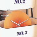 Miniatyrbild 3 av 5: Nordic Style Gradient Solnedgång Väggklocka Ljus Lyx Vardagsrum Stansfri Mute Glas Watch klocka Heminredning（35cm，SKU-6）