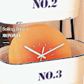 Pikkukuva 3 / 5: Nordic Style Gradient Sunset Seinäkello Light Luxury Olohuone Rei'ittämätön Mute Lasinen Seinäkello Kello Watch （35cm，SKU-6）