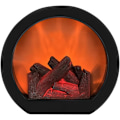 Miniatyrbild 1 av 6: Eldstad Lyktor Dekorativa Flammlösa Bärbara Led Lykta, Eldstad Ljus LED Simulerings Logg Flammeffekt