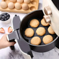 Miniatyrbillede 3 af 3: Non-Stick Silikone Airfryer Muffinforme - 7 Hulrum Runde Pudding Cupcake Opskrift Bakke Bageforme til Sund og Lækker Bagning