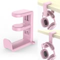 Pikkukuva 1 / 6: Kääntyvä Kuulokemikrofoni-teline - PC-pelikäyttöön, Säädettävä Kiinnitettävä Kuulokemikrofoni-teline, Kuulokemikrofoni-koukku Pöydän Alle