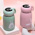 Miniatyrbild 2 av 5: Termoskopp, vattenflaska i rostfritt stål, temperatur LED-display (320 ml, rosa)