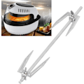 Miniatyrbilde 3 av 6: Grillkyllingstativ, kyllinglårstativ, roterende kyllinggrillgaffel i rustfritt stål, kyllinggaffel, pannetilbehør, grillverktøy, pannetilbehør