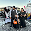 Pikkukuva 3 / 6: Tyttöjen cosplay-asu, perhepuku lapsille, musta tanssiprinsessa Halloween-koulujuhliin (110)