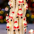 Miniatyrbillede 4 af 6: 20 LED Julemandslyskæder, Julemandsklokke Lysstreng, Kobbertrådslys, til Jule- og Halloweenpynt