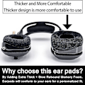 Miniatyrbild 3 av 5: Astro A40 Tr öronkuddar för Astro A40tr Gaming Headset: Öronkuddar i velour (ej kompatibel med A50 Gen4, Gen3, Gen2, Gen1)