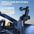 Miniatyrbilde 5 av 6: 17mm Universal Standard Bil Display Forlengelsesstang Telefonstativ Base Justerbar 360 Graders Festeholder For Tesla Tilbehør
