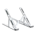 Miniatyrbillede 1 af 4: Laptopholder, aluminiumsholder til bærbar computer, højdejusterbar, foldbar stander (sølv)