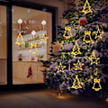 Miniatyrbillede 5 af 6: Stjerne Julelys, 10 LED Vindue Lys