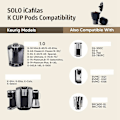 Miniatyrbild 2 av 5: Livsmedelsklass Pp kaffefilter K kopp kompatibel med B45 kaffebryggare påfyllningsbart filter, lila 3st