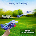 Miniatyrbild 3 av 6: 3-pack skumflygplansleksaker, 2 flygmod glidflygplan, flygleksaker för barn, pojkar flickor presenter, utomhussportspresenter (slumpmässiga färgfärgplan)