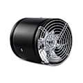 Miniatyrbillede 1 af 5: Kraftig Mute udstødningsventilator - 6 tommer køkkenventilator, aluminiumslegering, beskyttelsesgitter (6, sort)