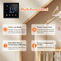 Miniatyrbillede 5 af 6: Smart rumtermostat gulvvarme 16A elektrisk varmevarme termostat, touchskærm med børnesikringsfunktion, indendørs termometer termostat