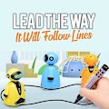 Miniatyrbilde 2 av 4: Follow Any Drawn Line Magic Pen Toy Inductive Robot Model Children Kids Toy Gift-3（K）