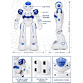 Miniatyrbild 6 av 6: RC Robotleksaker för barn, gest- och avkänningsprogrammerbar fjärrkontroll Smart Robot för ålder 3 4 5 6 7 8 år gamla pojkar flickor födelsedagspresent