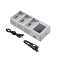 Miniatyrbillede 4 af 5: Opladningshub til Mini 3 Pro Drone Digital Display Oplader Flyvebatteri Hurtigopladningsoplader (Grå)