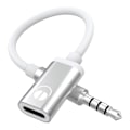 Miniatyrbillede 1 af 5: 3,5 mm han-til type C hun-lydkabelledning, analog lydstik til hovedtelefon-lydadapter til MP3-afspiller, bærbar computer, tablets（sølv）