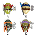 Pikkukuva 3 / 5: Ninja Turtle Super Hero Cosplay -asun syntymäpäiväjuhlien suosikit lapsille-r (punainen)