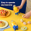 Miniatyrbillede 6 af 6: Æggeblomme Blender, Bærbar Gylden Æggemaskine, Manuel Æggeryster, Æggeblender til Små og Store Æg, Protein- og Æggeblomme Blender med Træksnor