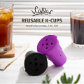 Miniatyrbillede 4 af 5: Fødevarekvalitet Pp kaffefilter K kop kompatibel med B45 kaffemaskine genopfyldeligt filter, lilla 3 stk.