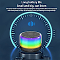 Pikkukuva 3 / 6: Kannettava RGB-lamppu Langaton Bluetooth 5.0 Minikaiutin, Tunnelmavalo Subwoofer Ulkoilmajuhliin Leirintään